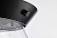 Flush Mount Nuvo 60-7806 Boliver 3 Light Flush Mount - Matte Black Finish - Clear Seeded Glass Nuvo