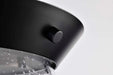 Flush Mount Nuvo 60-7806 Boliver 3 Light Flush Mount - Matte Black Finish - Clear Seeded Glass Nuvo