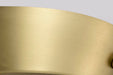 Flush Mount Nuvo 60-7807 Boliver 3 Light Flush Mount - Vintage Brass Finish - Clear Seeded Glass Nuvo