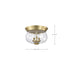 Flush Mount Nuvo 60-7807 Boliver 3 Light Flush Mount - Vintage Brass Finish - Clear Seeded Glass Nuvo