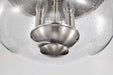 Flush Mount Nuvo 60-7808 Boliver 3 Light Flush Mount - Brushed Nickel Finish - Clear Seeded Glass Nuvo
