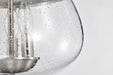 Flush Mount Nuvo 60-7808 Boliver 3 Light Flush Mount - Brushed Nickel Finish - Clear Seeded Glass Nuvo