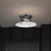 Flush Mount Nuvo 60-7810 Glacier - 2 Light Large Flush Mount - Medium Base - 60 Watt - Matte Black - Ice Glass Nuvo