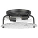 Flush Mount Nuvo 60-7810 Glacier - 2 Light Large Flush Mount - Medium Base - 60 Watt - Matte Black - Ice Glass Nuvo