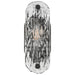Vanity Nuvo 60-7811 Glacier - 1 Light Vanity - Medium Base - 60 Watt - Matte Black Finish - Ice Glass Nuvo