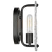 Vanity Nuvo 60-7811 Glacier - 1 Light Vanity - Medium Base - 60 Watt - Matte Black Finish - Ice Glass Nuvo