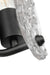 Vanity Nuvo 60-7811 Glacier - 1 Light Vanity - Medium Base - 60 Watt - Matte Black Finish - Ice Glass Nuvo