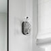 Vanity Nuvo 60-7811 Glacier - 1 Light Vanity - Medium Base - 60 Watt - Matte Black Finish - Ice Glass Nuvo