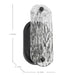 Vanity Nuvo 60-7811 Glacier - 1 Light Vanity - Medium Base - 60 Watt - Matte Black Finish - Ice Glass Nuvo