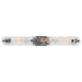 Vanity Nuvo 60-7813 Glacier - 3 Light Vanity - Medium Base - 60 Watt - Matte Black Finish - Ice Glass Nuvo