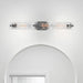 Vanity Nuvo 60-7813 Glacier - 3 Light Vanity - Medium Base - 60 Watt - Matte Black Finish - Ice Glass Nuvo
