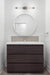 Vanity Nuvo 60-7813 Glacier - 3 Light Vanity - Medium Base - 60 Watt - Matte Black Finish - Ice Glass Nuvo