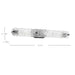 Vanity Nuvo 60-7813 Glacier - 3 Light Vanity - Medium Base - 60 Watt - Matte Black Finish - Ice Glass Nuvo