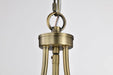Pendant Nuvo 60-7815 Amado 1 Light Pendant - 10 Inches - Vintage Brass Finish - Clear Glass Nuvo