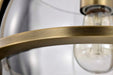 Pendant Nuvo 60-7815 Amado 1 Light Pendant - 10 Inches - Vintage Brass Finish - Clear Glass Nuvo