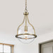 Pendant Nuvo 60-7815 Amado 1 Light Pendant - 10 Inches - Vintage Brass Finish - Clear Glass Nuvo