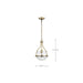Pendant Nuvo 60-7815 Amado 1 Light Pendant - 10 Inches - Vintage Brass Finish - Clear Glass Nuvo