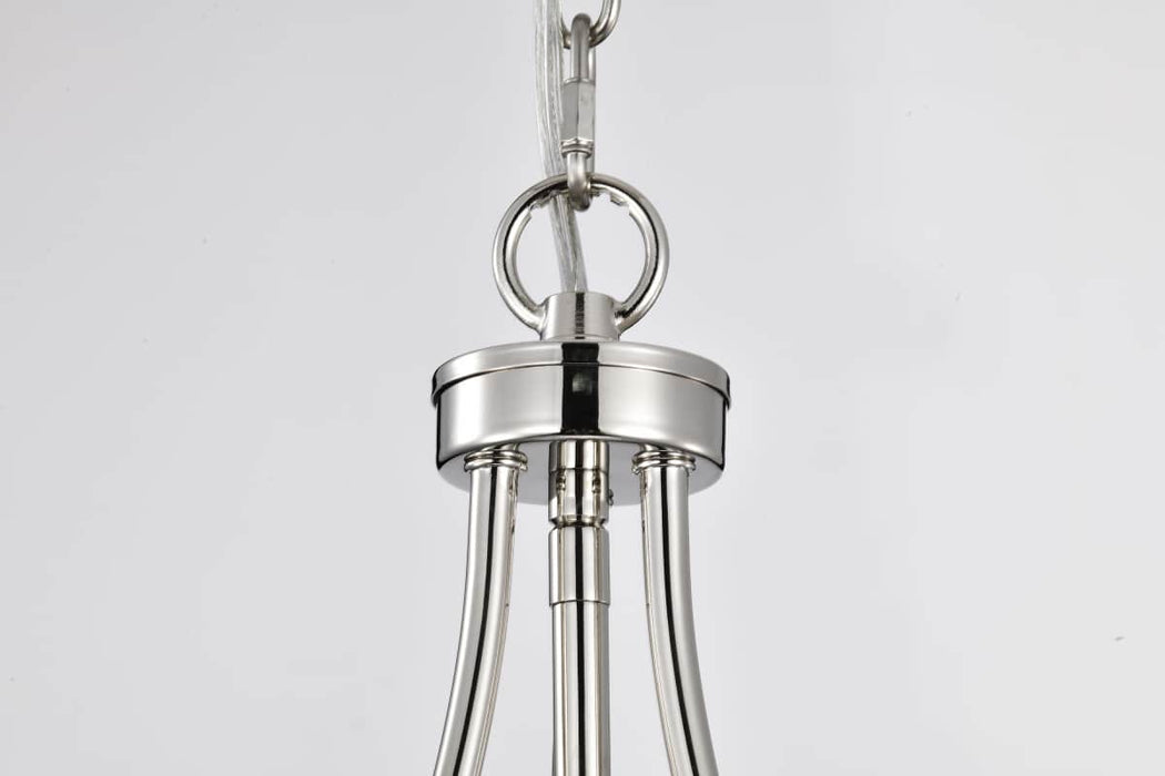 Pendant Nuvo 60-7816 Amado 1 Light Pendant - 10 Inches - Polished Nickel Finish - Clear Glass Nuvo