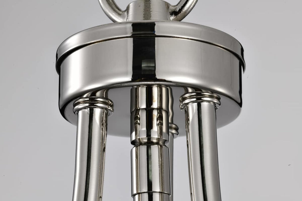 Pendant Nuvo 60-7816 Amado 1 Light Pendant - 10 Inches - Polished Nickel Finish - Clear Glass Nuvo