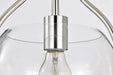 Pendant Nuvo 60-7816 Amado 1 Light Pendant - 10 Inches - Polished Nickel Finish - Clear Glass Nuvo
