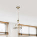 Pendant Nuvo 60-7816 Amado 1 Light Pendant - 10 Inches - Polished Nickel Finish - Clear Glass Nuvo