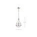 Pendant Nuvo 60-7816 Amado 1 Light Pendant - 10 Inches - Polished Nickel Finish - Clear Glass Nuvo