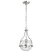Pendant Nuvo 60-7816 Amado 1 Light Pendant - 10 Inches - Polished Nickel Finish - Clear Glass Nuvo