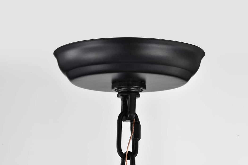 Pendant Nuvo 60-7817 Amado 1 Light Pendant - 10 Inches - Matte Black Finish - Clear Glass Nuvo