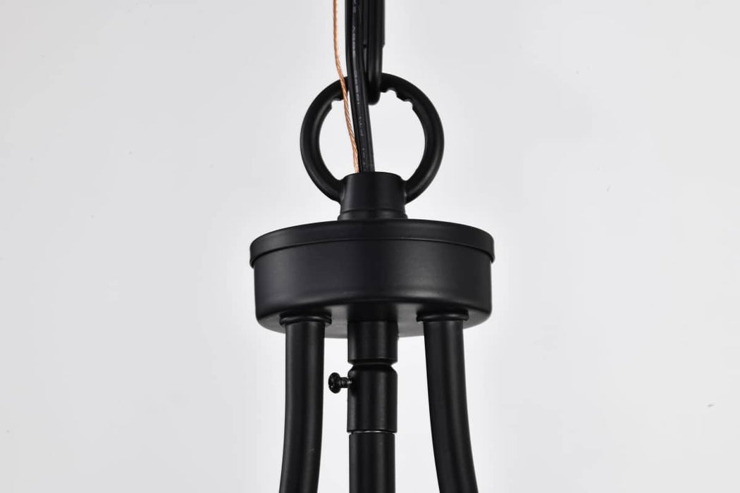 Pendant Nuvo 60-7817 Amado 1 Light Pendant - 10 Inches - Matte Black Finish - Clear Glass Nuvo