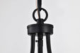Pendant Nuvo 60-7817 Amado 1 Light Pendant - 10 Inches - Matte Black Finish - Clear Glass Nuvo