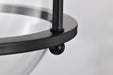 Pendant Nuvo 60-7817 Amado 1 Light Pendant - 10 Inches - Matte Black Finish - Clear Glass Nuvo