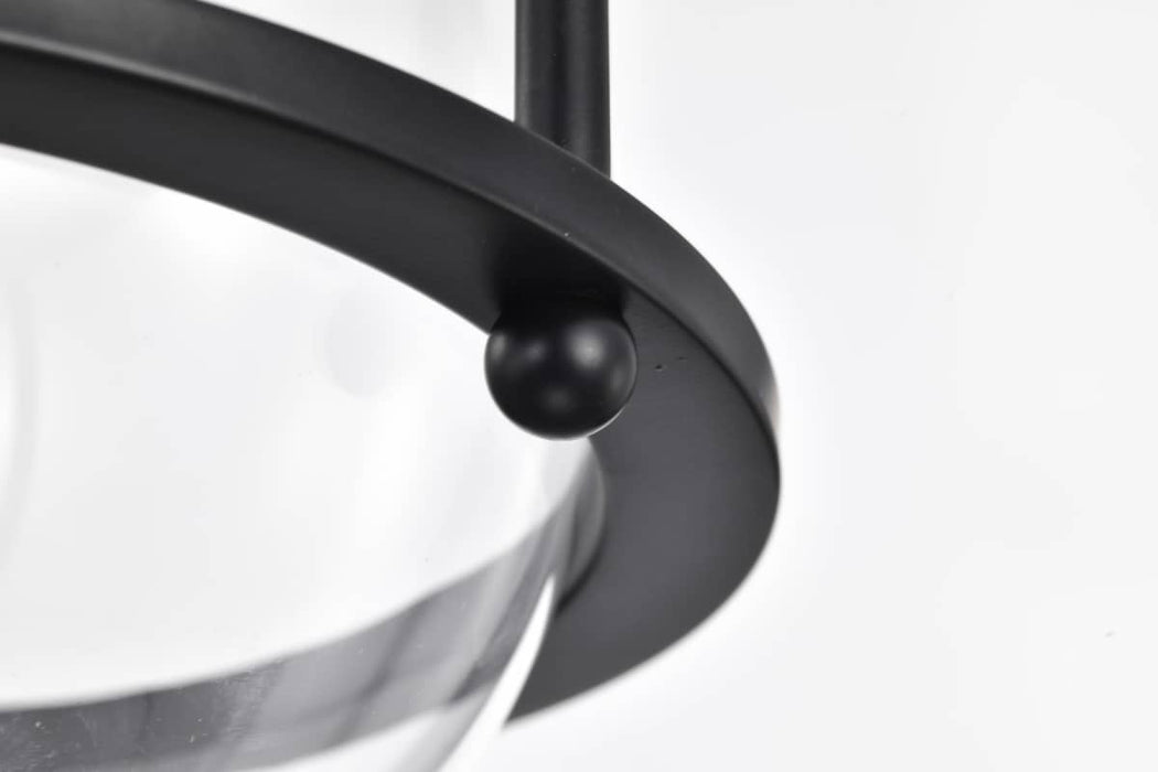 Pendant Nuvo 60-7817 Amado 1 Light Pendant - 10 Inches - Matte Black Finish - Clear Glass Nuvo