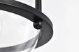 Pendant Nuvo 60-7817 Amado 1 Light Pendant - 10 Inches - Matte Black Finish - Clear Glass Nuvo