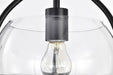 Pendant Nuvo 60-7817 Amado 1 Light Pendant - 10 Inches - Matte Black Finish - Clear Glass Nuvo