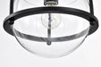 Pendant Nuvo 60-7817 Amado 1 Light Pendant - 10 Inches - Matte Black Finish - Clear Glass Nuvo