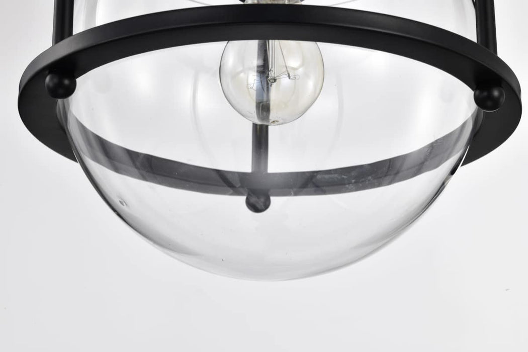 Pendant Nuvo 60-7817 Amado 1 Light Pendant - 10 Inches - Matte Black Finish - Clear Glass Nuvo