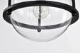 Pendant Nuvo 60-7817 Amado 1 Light Pendant - 10 Inches - Matte Black Finish - Clear Glass Nuvo