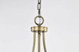Pendant Nuvo 60-7818 Amado 3 Light Pendant - 14 Inches - Vintage Brass Finish - Clear Glass Nuvo