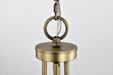 Pendant Nuvo 60-7818 Amado 3 Light Pendant - 14 Inches - Vintage Brass Finish - Clear Glass Nuvo