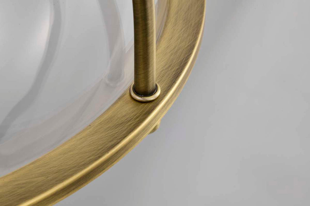 Pendant Nuvo 60-7818 Amado 3 Light Pendant - 14 Inches - Vintage Brass Finish - Clear Glass Nuvo
