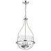 Pendant Nuvo 60-7819 Amado 3 Light Pendant - 14 Inches - Polished Nickel Finish - Clear Glass Nuvo
