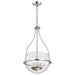 Pendant Nuvo 60-7819 Amado 3 Light Pendant - 14 Inches - Polished Nickel Finish - Clear Glass Nuvo