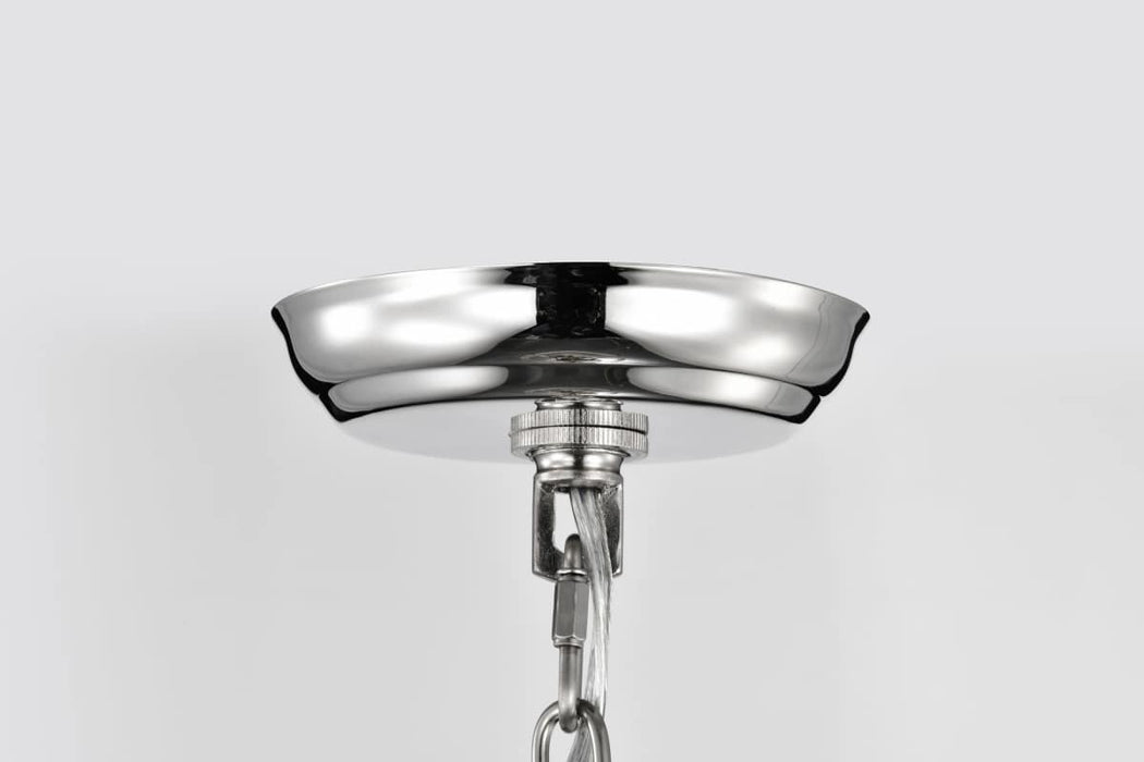Pendant Nuvo 60-7819 Amado 3 Light Pendant - 14 Inches - Polished Nickel Finish - Clear Glass Nuvo