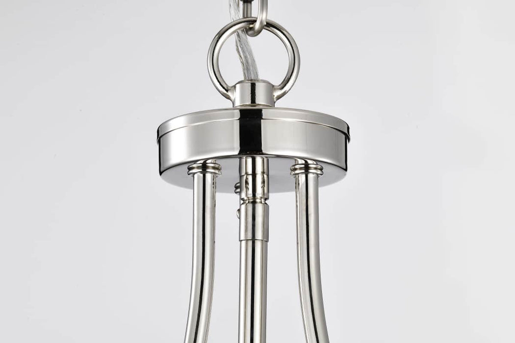 Pendant Nuvo 60-7819 Amado 3 Light Pendant - 14 Inches - Polished Nickel Finish - Clear Glass Nuvo
