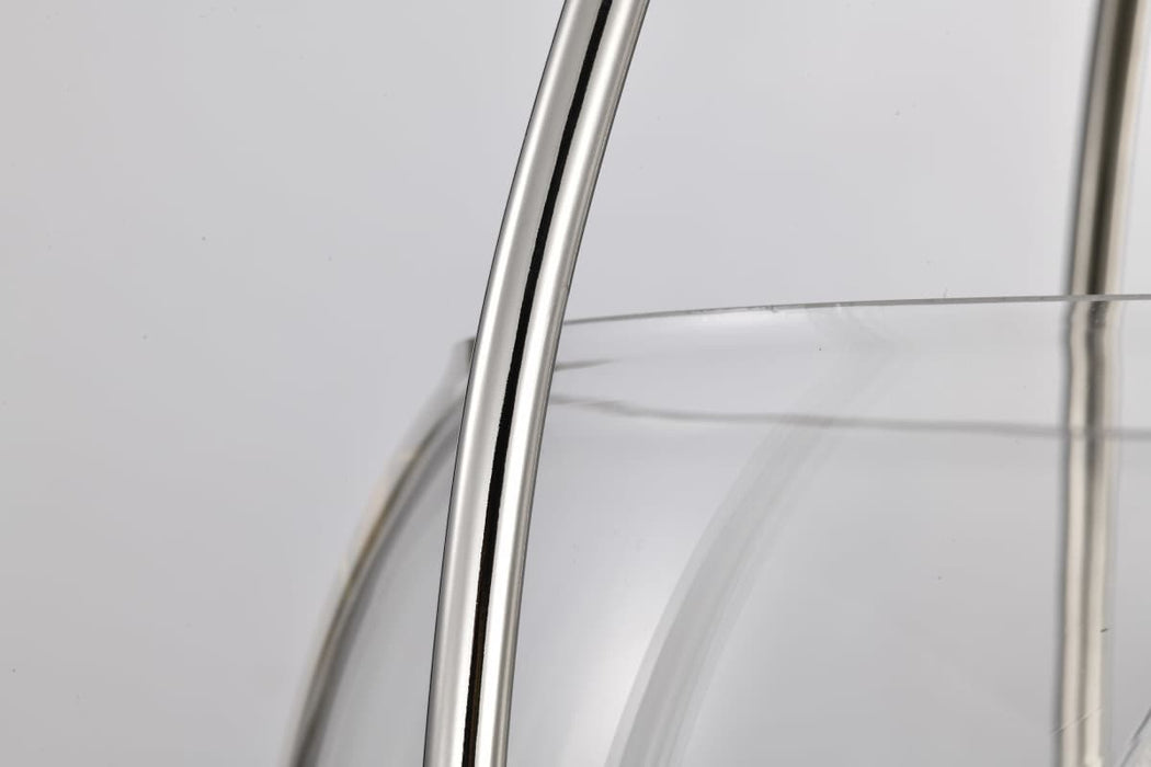 Pendant Nuvo 60-7819 Amado 3 Light Pendant - 14 Inches - Polished Nickel Finish - Clear Glass Nuvo