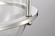 Pendant Nuvo 60-7819 Amado 3 Light Pendant - 14 Inches - Polished Nickel Finish - Clear Glass Nuvo