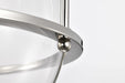 Pendant Nuvo 60-7819 Amado 3 Light Pendant - 14 Inches - Polished Nickel Finish - Clear Glass Nuvo