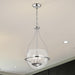Pendant Nuvo 60-7819 Amado 3 Light Pendant - 14 Inches - Polished Nickel Finish - Clear Glass Nuvo
