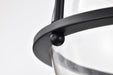Pendant Nuvo 60-7820 Amado 3 Light Pendant - 14 Inches - Matte Black Finish - Clear Glass Nuvo