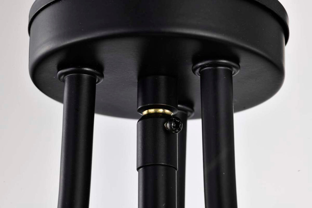 Pendant Nuvo 60-7820 Amado 3 Light Pendant - 14 Inches - Matte Black Finish - Clear Glass Nuvo